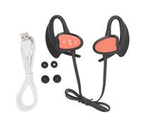Fuchooky Swimming Headphones IPX8 Water sturdy Bluetooth 5.4 Noise Reduction Wireless Underwater Headphones with 32GB Memory for Diving Running Surfing (Naranja)