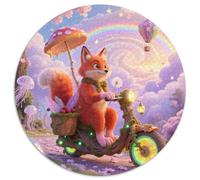Fuchs（1） 1000 Piece Jigsaw Puzzles Fuchs Round Puzzle for Adults Educational Game Challenge Challenging Puzzles Colourful DIY Jigsaw Puzzles 1000pcs (67.5x67.5cm)