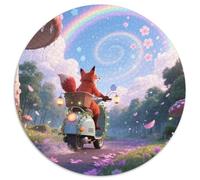 Fuchs（2） 1000 Piece Jigsaw Puzzles Fuchs Round Puzzle Difficult Challenge for Adults Kids 14+ for Adults Educational Games Gifts Challenging Puzzles for Home Decoration 1000pcs (67.5x67.5cm)