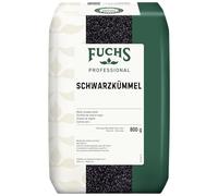 Fuchs Professional - Black Caraway Seeds | 0.8 kg in a Recyclable Bag | As a Topping, Ideal for Vegetable curries or Bread | Professional Quality for Bulk consumers