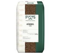 Fuchs Professional - Caraway seeds | Unground, for seasoning fried potatoes or cabbage dishes | Professional quality for bulk consumers and restaurants | 1 kg in a recyclable bag