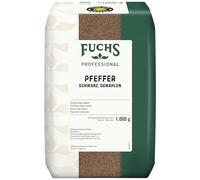 Fuchs Professional - Ground Black Pepper | 1 kg in a Recyclable Bag | Gently Ground, Ideal for Flavoring Dishes | Professional Quality for Bulk consumers and Restaurants