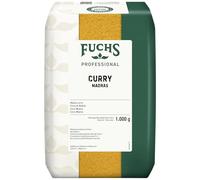Fuchs Professional - Madras Curry | 1 kg in a Recyclable Bag | for mild Curry Dishes Such as soups, sauces or Rice Dishes | Professional Quality for Bulk consumers