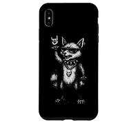 Fuchs Rock Fox With Skull Necklace And Horns Case for iPhone XS Max