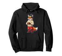 Fuchs Ski Suit with Mulled Wine Ski Bavarian Winter Holiday Pullover Hoodie