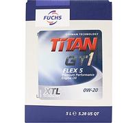 Fuchs Titan GT1 FLEX 5 0W-20 0W20 Premium Performance Engine Oil (601446504) - 5 Litres 5L Lube Cube Eco Box