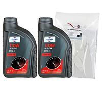 Fuchs Titan Race Syn 5 75W90 GL5 Gear Oil Twin Pack & Powerenhancer Oil Change Care Kit