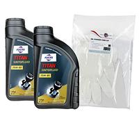 Fuchs Titan Sintofluid SAE 75W80 GL-4 Manual Transmission Fluid Twin Pack & Powerenhancer Oil Change Care Kit