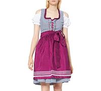 Fuchs Trachtenmoden 5759, womens Dirndl Dress Dirndl, Multicoloured (blau/beere), 8 UK (36 EU)