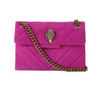 Fuchsia Leather Kensington Bag with Stone Appliqués- female- Kurt Geiger- Shoulder Bags- Pink- ONE SIZE- Bags ONE SIZE