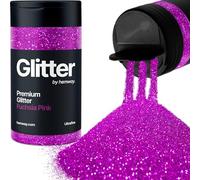 Fuchsia Pink Glitter Shaker, 130g Ultrafine Glitter, Crafts 1/128" Metallic Flake Fuchsia Pink Sequins, Resin & Epoxy Crafts, Decorating, Halloween, Christmas Nail, Face, Hemway