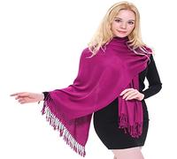 Fuchsia Purple Solid Colour Design Shawl Scarf Wrap Stole Pashmina CJ Apparel NEW(Size: One Size)