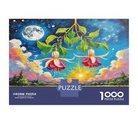 Fuchsia1000 Piece Jigsaw Puzzle Dense Mixed Wildflower Meadow for Adults Recycled Paper Great Gift Idea 70x50cm/1000pcs