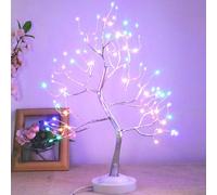 FUCHSUN Led Bonsai Tree with 8 Modes 20 Inches Fairy Light Spirit Tree with Automatic 6 Hours Timer Function Battery or USB Powered Spring Wedding Table Centerpiece Decoration (Multicolored)