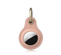 fuchswerk Airtag Pendant, Key Fob, Case, Protective Case - Genuine Leather - Case Compatible with Apple Airtag Pendant | Pink