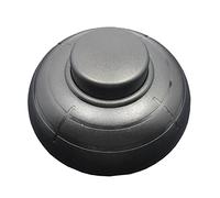 fuchswerk Round Foot Switch 230 V 2 A Pressure Switch 2-3 Wire Intermediate Switch Cord Switch for Floor Lamp Black