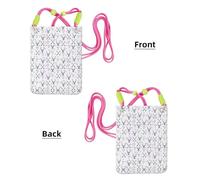 Fuchusia Carry Crossbody Purse for Women – Universal Hunting Arrows Triangles Deer Print Mobile Phone Bag, Lightweight for Outdoor Activities