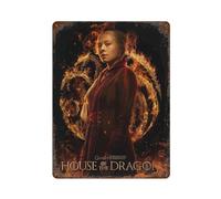 FUCIIhUUN TV Series Rhaenyra Targaryen Poster of House of Dragons Wall Decor Art Metal Tin Poster Modern Home Decor Art Metal Poster Home Bar Shop Decorations Vintage Sign Gift 15.7"x11.8"
