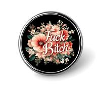 Fuck Bitch Round Brooches Colorful Fashion Button Pins Badge for Backpacks Shirts Scarf