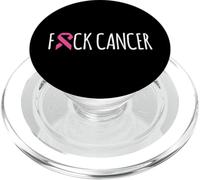 Fuck Breast Cancer F U FU Pink Ribbon Cancer Awareness PopSockets PopGrip for MagSafe