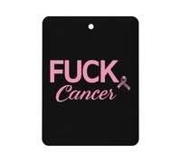 Fuck Breast Cancer Ribbon Car Air Freshener Hanging Car Incense Chip Diffuser Scented Decor for Car Interior Accessories Black-style