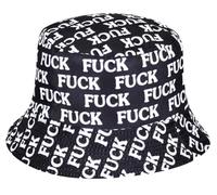 Fuck Bucket Hat, Funny Accesory for Festivals, Parties, Events, Black