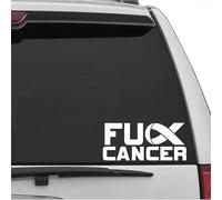Fuck Cancer Decal Vinyl Sticker Cancer Awareness for Car Truck Window Bumper