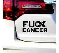 Fuck Cancer Decal Vinyl Sticker Cancer Awareness for Car Truck Window Bumper