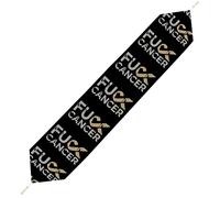 Fuck Cancer Fashion Table Runner Dining Kitchen Table Accessories Birthday Party Decorations Christmas 178 * 33cm