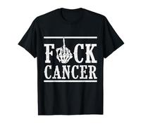 Fuck Cancer Middle Finger Bone Skeleton Cancer Survivor Value Graphic T-Shirt