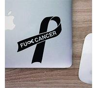 Fuck Cancer Ribbon Logo Stickers Car Decal Window Decal Vinyl Decal Die Cut Decals Funny Laptop Stickers Bumper Stickers Present