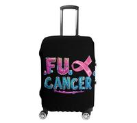 Fuck Cancer Suitcase Cover Washable Luggage Protective Covers Travel L