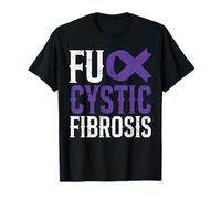 Fuck Cystic Fibrosis Ribbon Symbol Strength Cystic Fibrosis T-Shirt