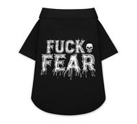 Fuck Fear Cute Pet T-Shirts Dog Shirt Clothes Funny Beach Pullover Cat Sweatshirt For Small Pets 3XL