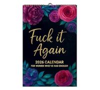 Fuck It Again - 2026 Calendar For Women Who'Ve Had Enough, 2026 Fuck It Wall Calendar, Funny With Premium Paper, Rude Sarcastic Wall Planner, 8.5'' x 11'' Gag Gifts (A)