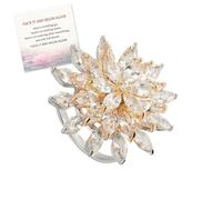 Fuck It and Begin Again-Rotating Snow Lotus Open Ring, Letting Go Rotating Zircon Snowflake Ring, Adjustable Inspirational Ring Personality Jewelry for Women (Rose Gold)