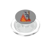 Fuck It Witch Burning in Flames Unbothered Girl Smoking Fun PopSockets PopGrip for MagSafe