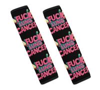 Fuck Lung Cancer Car Seat Belt Pad Strap Belts Covers Universal Auto Part Accessories 2PCS