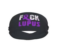 Fuck Lupus Purple Ribbon Elevate Your Performance with Fashionable Sweatbands - Ideal for Any Activity!