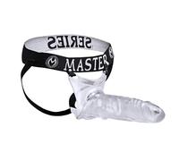 FUCK MASTER Strap-On - Transparent Jockstrap Strap-On with XL Hollow Dildo