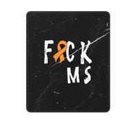 Fuck Ms Multiple Sclerosis Awareness Mousepad Small Mouse Pad Soft Desk Mat For Laptop Computer Work 25X30Cm