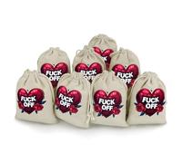 Fuck Off 8 Pcs Drawstring Pouches Cute Jewelry Pouches Sachet Bag Gifts Bags for Party Home Supplies