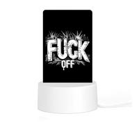 Fuck-Off Acrylic Night Light Personalised Nightlight Bedside Lamp for Friends Ladies
