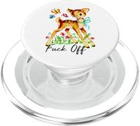Fuck Off Deer Vintage PopSockets PopGrip for MagSafe