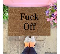 Fuck Off Doormat Front Entrance Door Mat for Indoor and Outdoor Entrance Mat Bedroom Mat Anti-slip16x24 Inches Halloween
