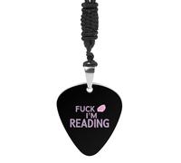 Fuck Off I'm Reading Fashion Guitar Picks Necklace Music Jewellery Personalized Pendant