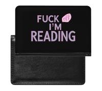 Fuck Off I'm Reading Slim Passport Holder Credit Card Cover Travel Essentials Wallet