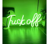Fuck Off LED Neon Sign for Wall Decor USB Adjustable Brightness Living Room Bars Pub Club Gatherings Art Wall Decor