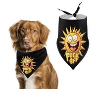 Fuck Off Sunshine Dog Bandana Adjustable Pet Scarf Bib Cute Triangle Handkerchief for Dogs Cats Gifts