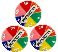 Fuck Spinner Magnet, Mood Expressions Emotional Fridge Magnet, Interactive Spinning Prize Wheel Magnet for Refrigerator, Office, Locker Decor(3pcs)